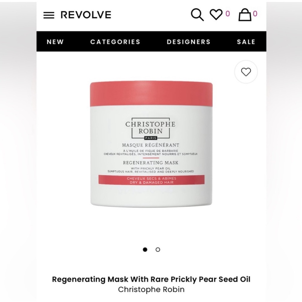 Regenerating Mask With Rare Prickly Pear Seed Oil
Christophe Robin